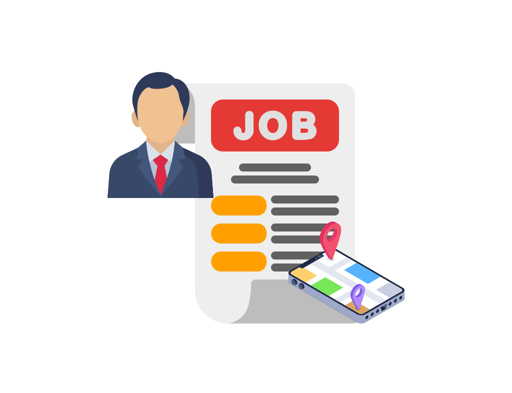 Employee-wise job tracking